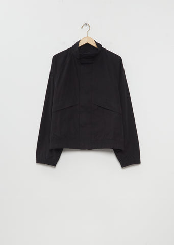 Crisp Cotton Poplin Track Jacket