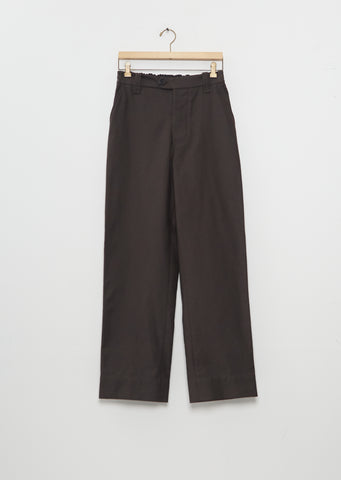 Cotton Drill Relaxed Trousers