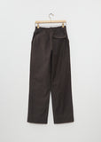 Cotton Drill Relaxed Trousers