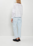 Swing Garden Embroidered Cotton Silk Shirt