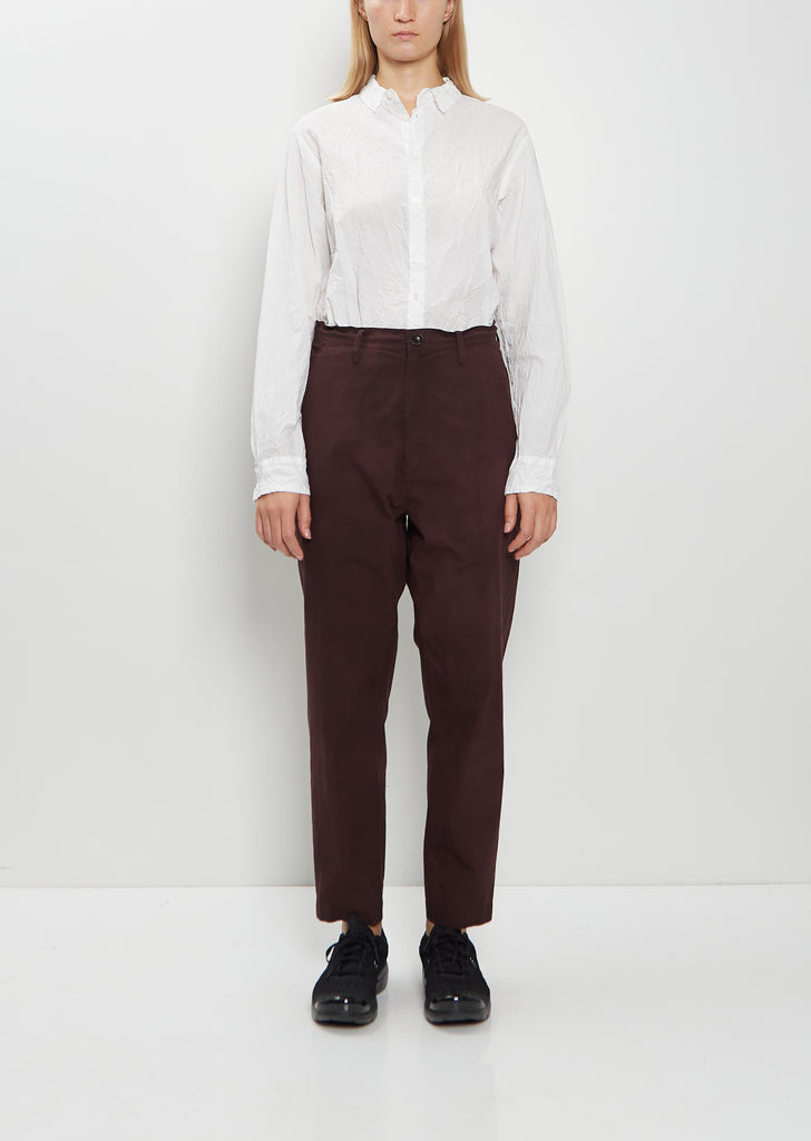 Cotton Wool Tapered Pants
