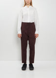 Cotton Wool Tapered Pants