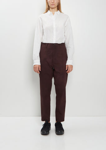 Cotton Wool Tapered Pants
