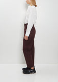 Cotton Wool Tapered Pants