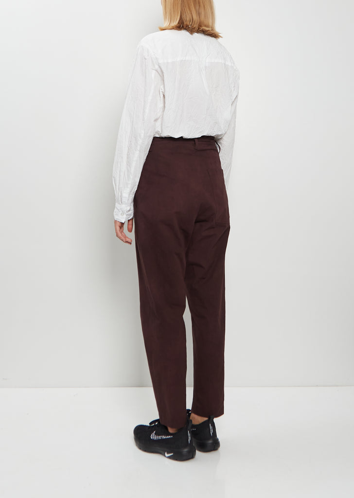 Cotton Wool Tapered Pants