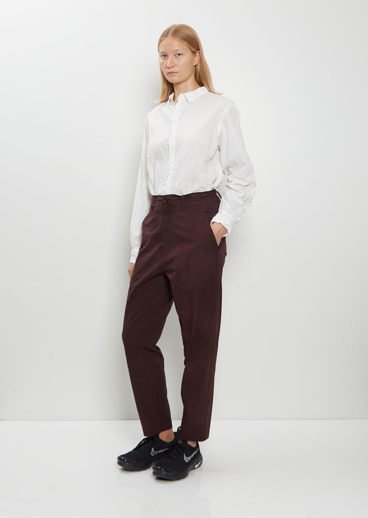 Cotton Wool Tapered Pants
