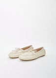 Embroidered Leather Driver Moccasin