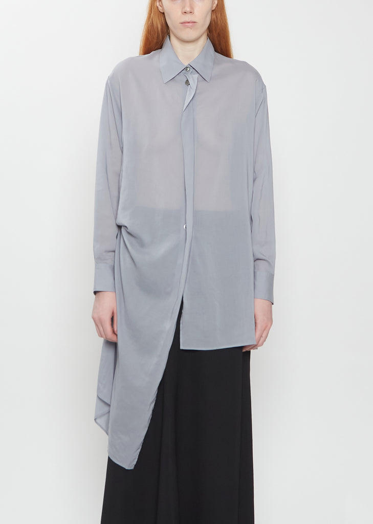 Tuck and Drape Cellulose Lawn Blouse