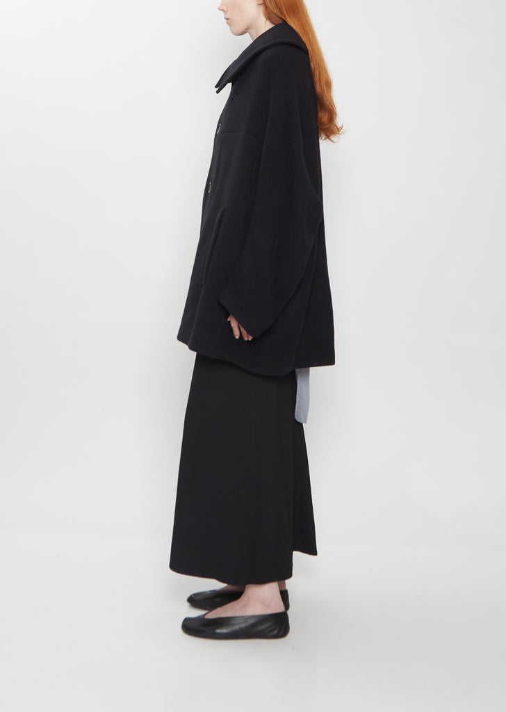 Arranged Mosser Wool Short Coat