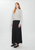 x La Garçonne Helen Marled Cashmere Sweater — Pale Grey