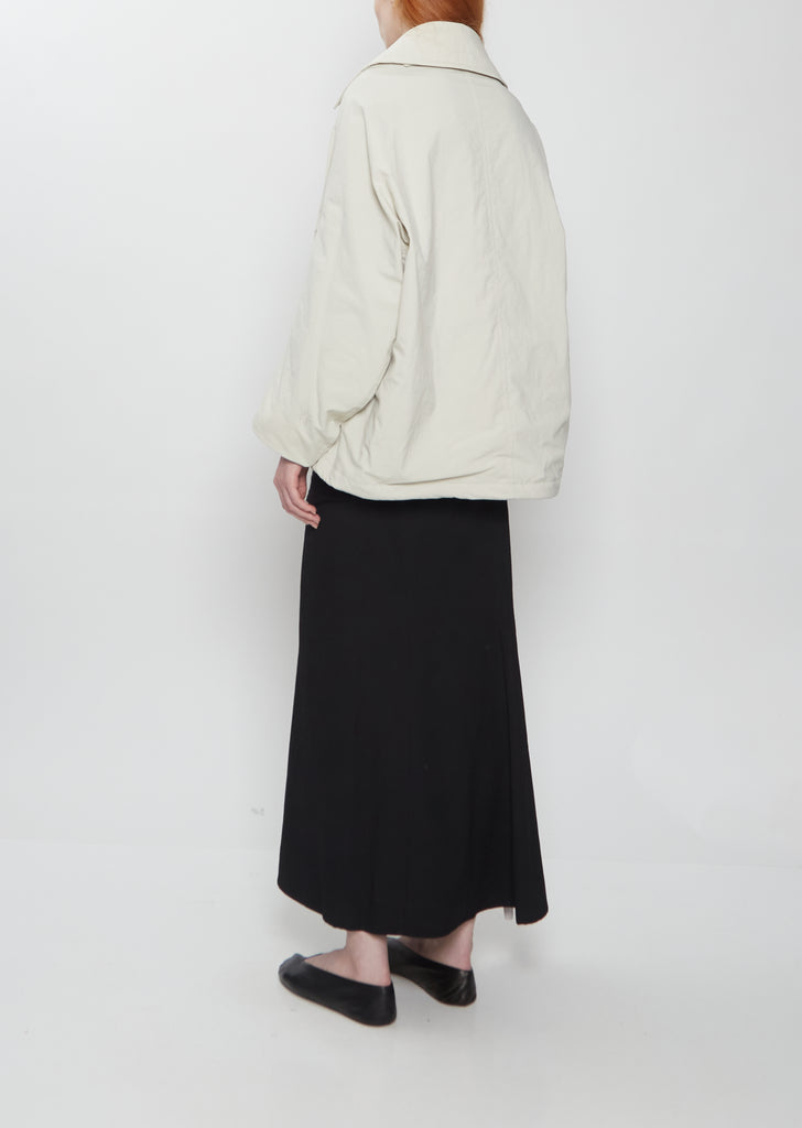 Arranged Padded Taslan Oxford Coat