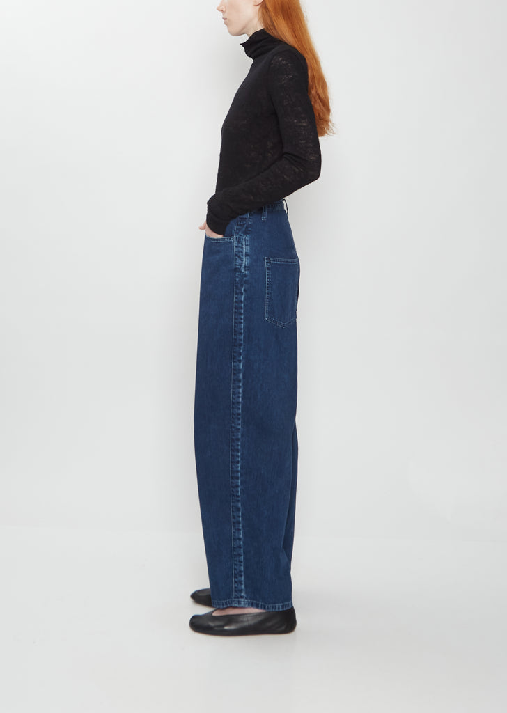 Side Braid Denim Pant