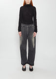 Wide Spotten Denim Pant
