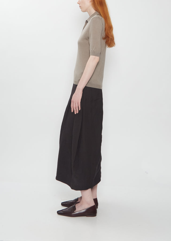 Short Sleeve Polo — Taupe