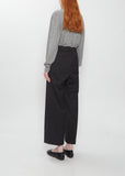 Lustrous Wool Pants