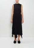 Cotton Jersey Draped Skirt