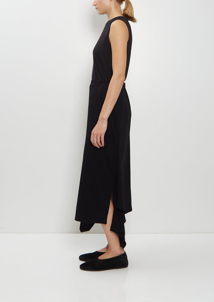 Cotton Jersey Draped Skirt