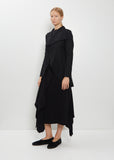 Asymmetric Rounded Hem Jacket