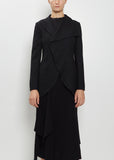 Asymmetric Rounded Hem Jacket