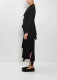 Asymmetric Rounded Hem Jacket