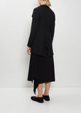 Asymmetric Rounded Hem Jacket