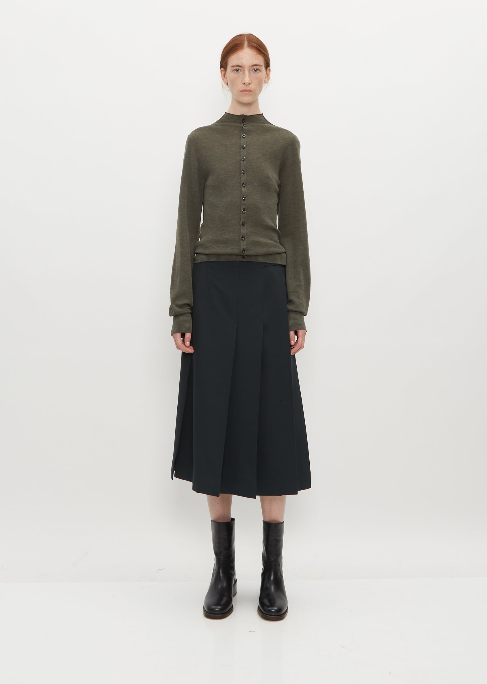 Pleated Wrap Skirt – La Garçonne Pleated Wrap Skirt – La Garçonne