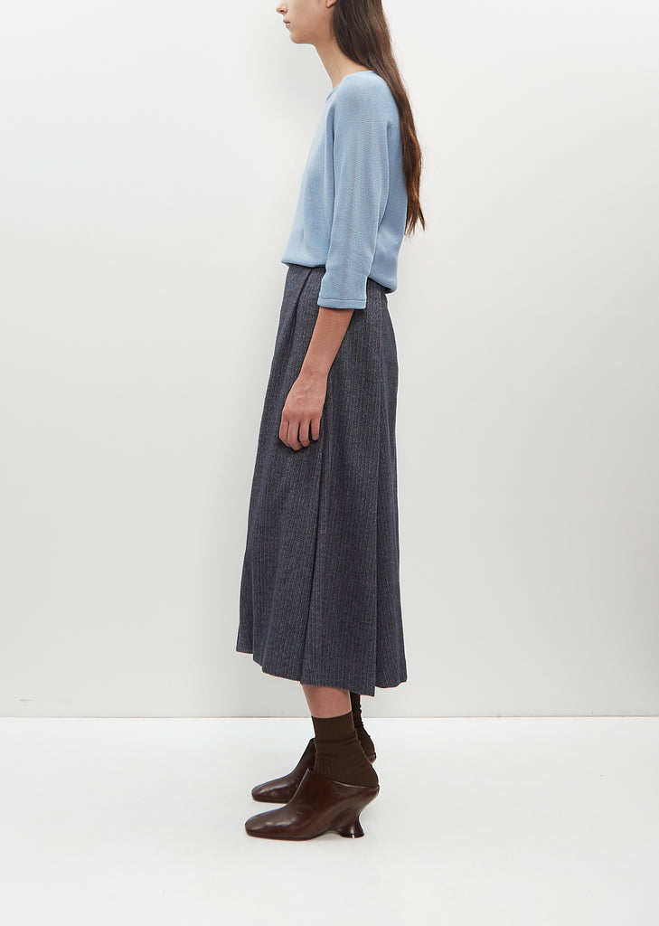 Brushed Cotton Celebrate Flare Skirt — Blue