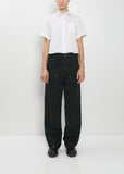 Washed Cotton Canvas Duck Pants — Green