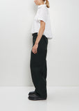 Washed Cotton Canvas Duck Pants — Green