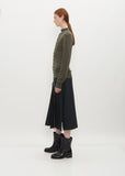 Fitted Seamless Cardigan - Dusty Olive