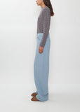Silk Denim 5-Pocket Wide Pants
