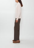 High Gauge Cashmere Shirt Cardigan — Light Pink