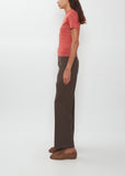 Soft Wool Stripe Jersey Tee