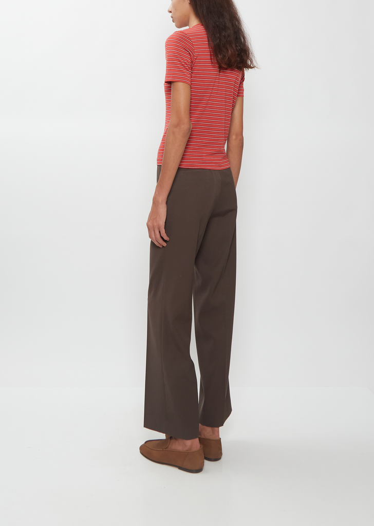 Soft Wool Stripe Jersey Tee