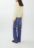 Alpaca Sheer Knit Skipper Polo