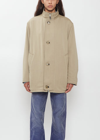 Reversible Wool Nappa Leather Coat
