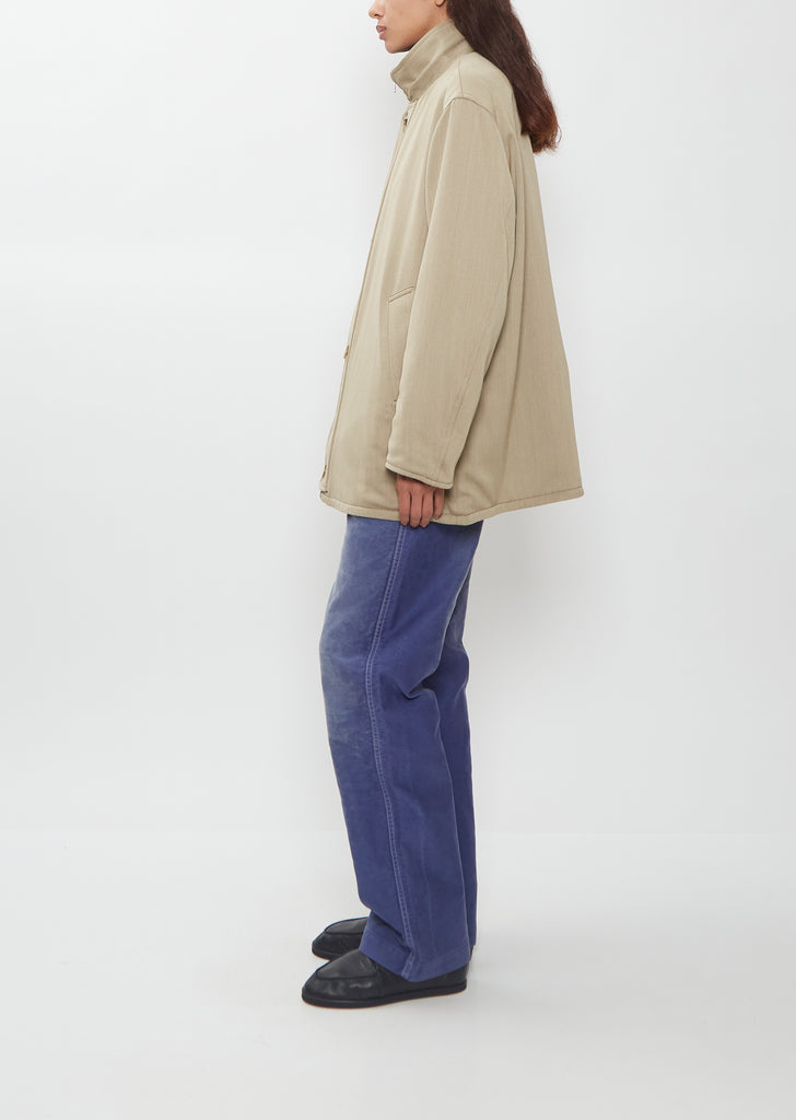 Reversible Wool Nappa Leather Coat