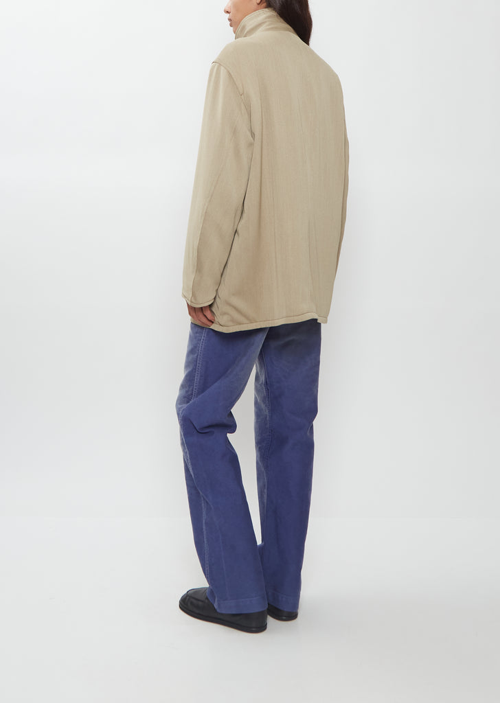 Reversible Wool Nappa Leather Coat