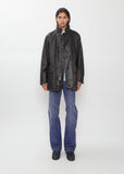 Reversible Wool Nappa Leather Coat