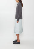 High Gauge Cashmere Shirt Cardigan — Charcoal