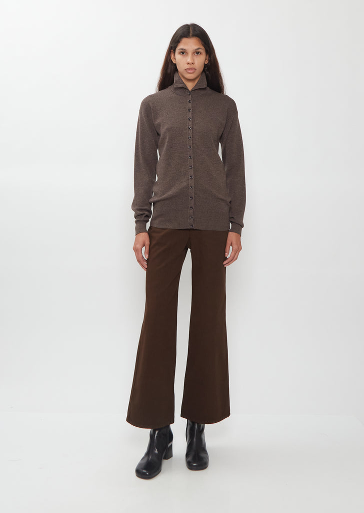 Buttoned Wool Cardigan