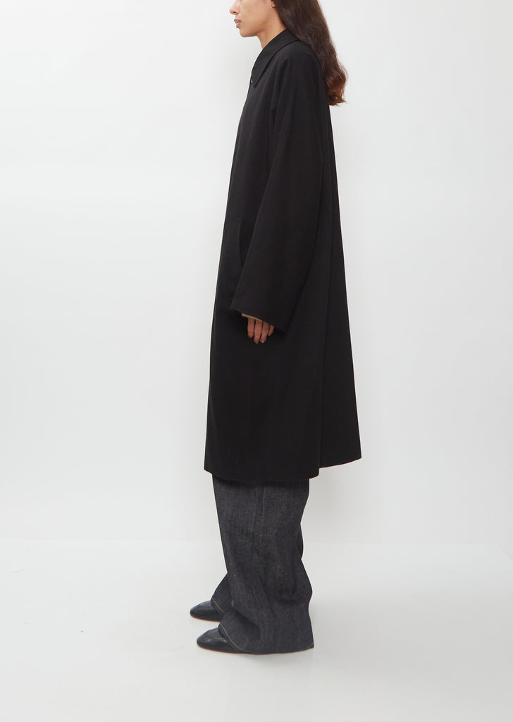 Dolman Silk Balmacaan Coat