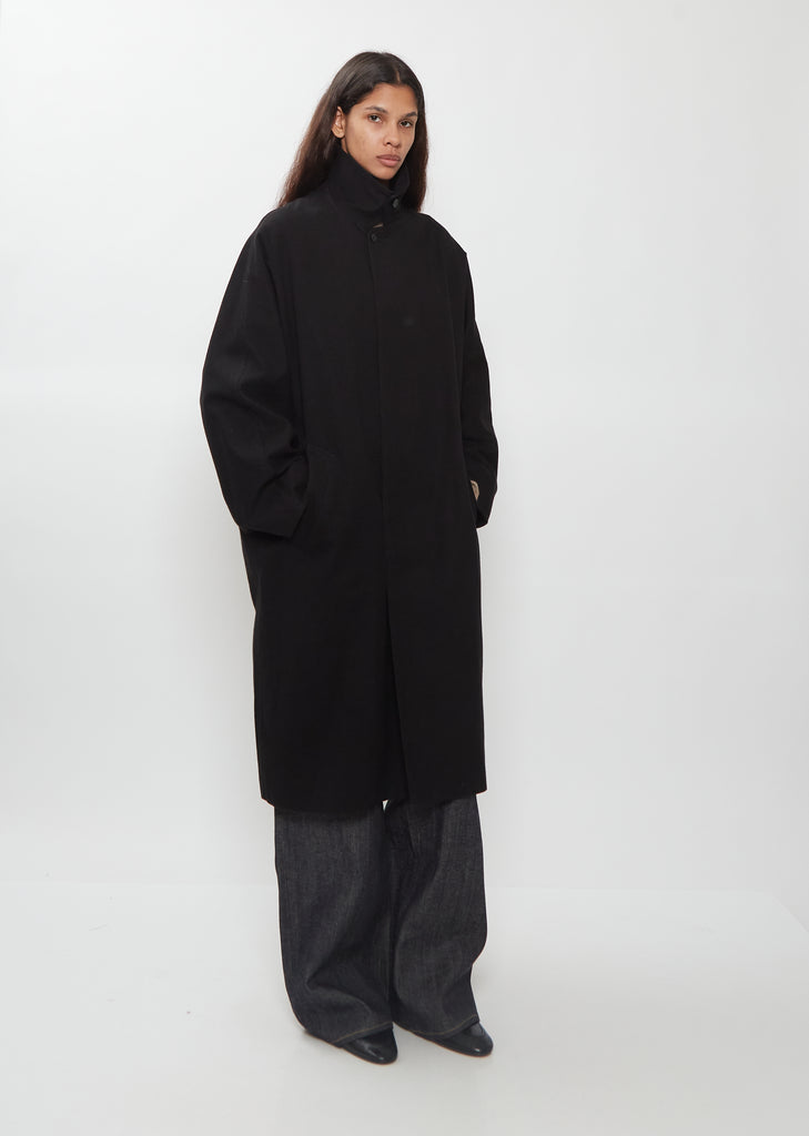 Dolman Silk Balmacaan Coat