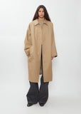 Dolman Cotton Silk Balmacaan Coat