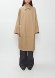 Dolman Cotton Silk Balmacaan Coat