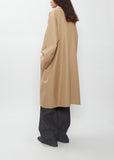 Dolman Cotton Silk Balmacaan Coat