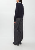 Wool Knit Polo Cardigan