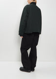 Washed Cotton Canvas Duck Jacket — Green