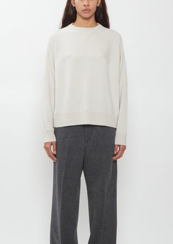 Feather Soft Cashmere Sweatshirt — Nimbus Cloud