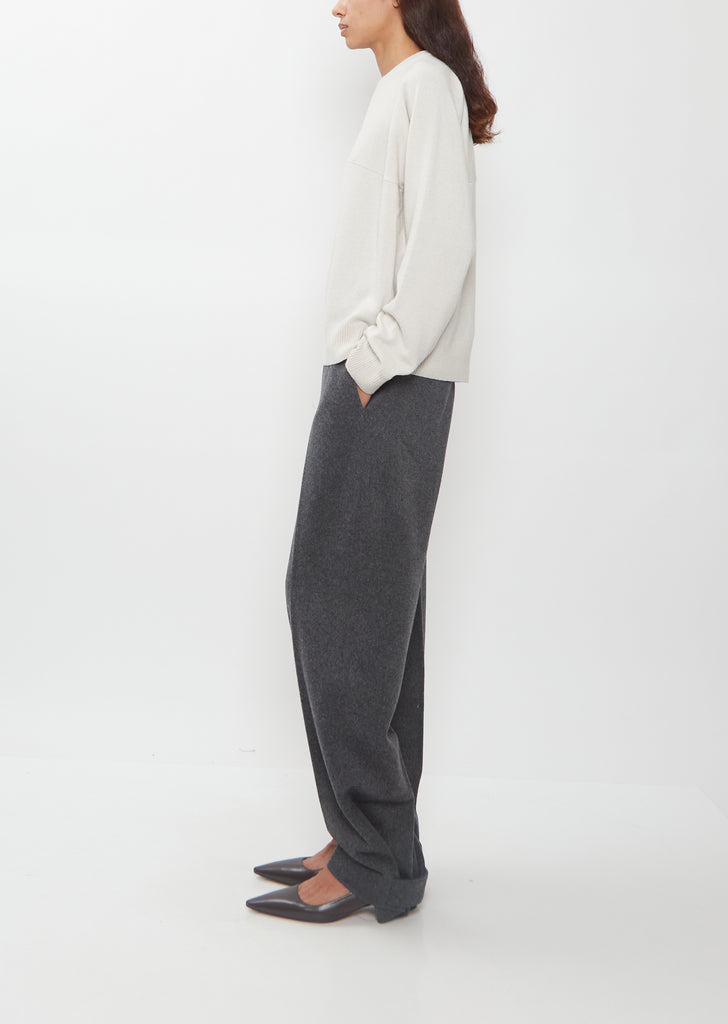 Feather Soft Cashmere Sweatshirt — Nimbus Cloud